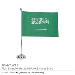 KSA Flag with Stand