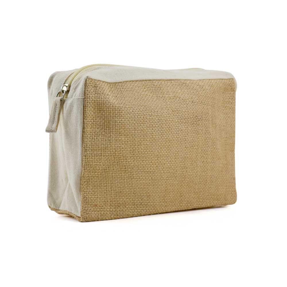 Jute zipper pouch new arrivals